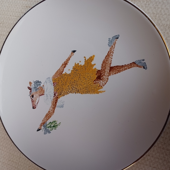 Deer floral boho desert Plate Threshold - Picture 4 of 5